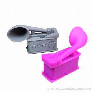 Customized Silicone Holder for iPhone, with Speaker Function